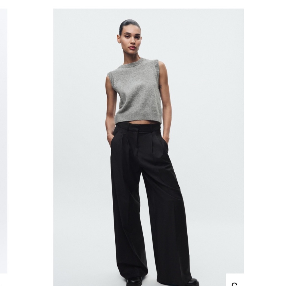 Zara Soft Knit Vest in Gray Marl